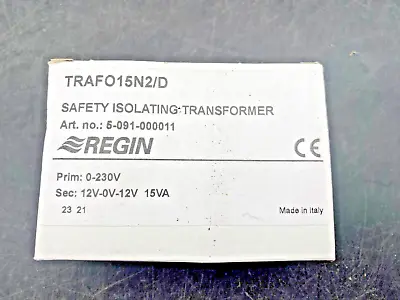Regin Trafo15n2/d Safety Isolating Transformer 15va 5-091-000011 • £25.65