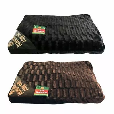 £11.95 • Buy Large Luxury Fur Dog Cat Pet Bed Mattress Washable Pillow Cushion Soft Warm Bed