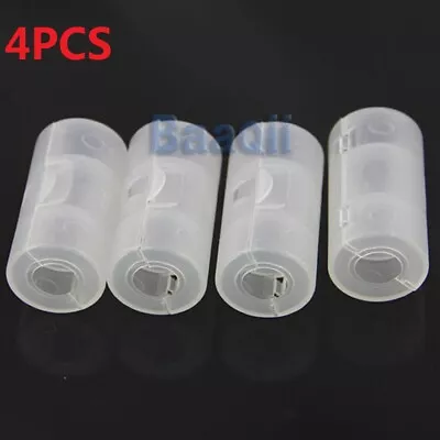 4X AA To C Size Cell Battery Converter Holder Case Adapter Plastic Switcher BQ • $5.99