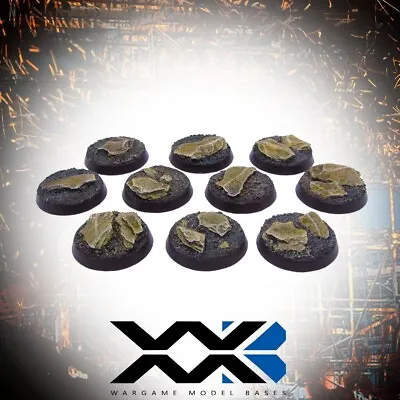 32mm Rocky Scenic Bases Used With Warhammer 40k Wargame Table Top Games Workshop • £5.99