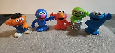 Sesame Street Cake Toppers Figures Such As Cookie Monster Elmo Grover And Oscar • $6