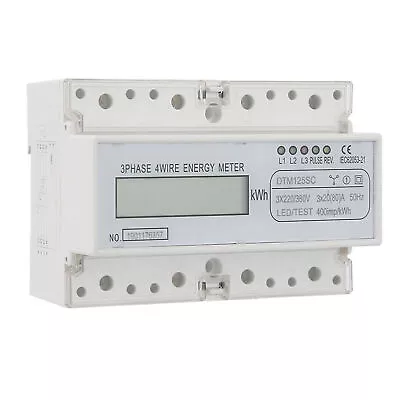 220/380V 20-80A Energy Consumption Electric Power Meter 3 Phase KWh Meter ✲ • $54.03