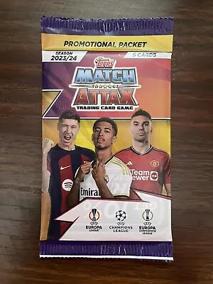 Match Attax 23/24 Promotional Pack - 5 Cards In One Pack - Football Trading Card • £1