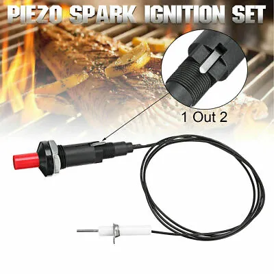 Universal Piezo Spark Ignition Cable Push Button Igniter For Gas Grill BBQ Stove • $6.99