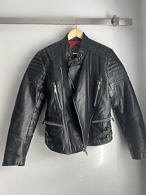 Vintage 80’s Style By Martini Leather Jacket Cafe Racer Punk Jacket • $299.99