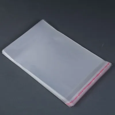 Unsealed Self Adhesive Peel Seal Bags Plastic OPP Clear Cellophane Pack • $99.99