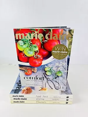 4 X Marie Claire Large Cookbooks Comfort Food Fast Dining Flavours Paperback • $29.95