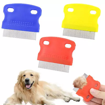1x Cat Dog Pet Dog Comb Tear Stain Remover Grooming Comb Plastic Metal Teeth • $6.78