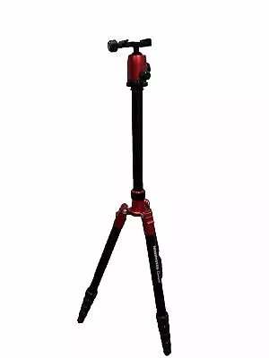 Manfrotto Travel Tripod Element MKELES5RD-BH Small Red Aluminum Compact Used • $60