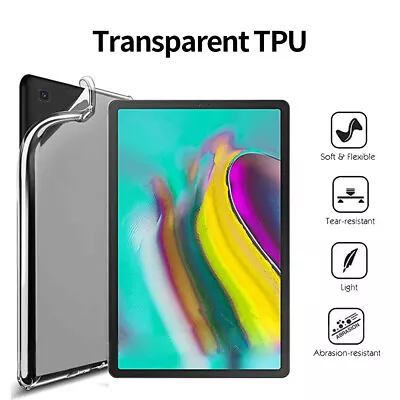 For Samsung Galaxy Tab A 8.0  10.1  (2019) Tablet Case Soft Slim TPU Clear Cover • $11.87