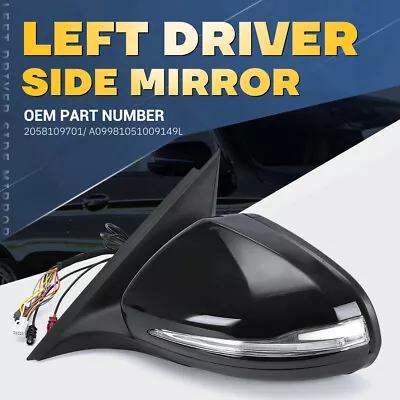 Driver Left Side Door Mirror For Mercedes Benz C-class C180 C200 C300 C250 21-25 • $94.90