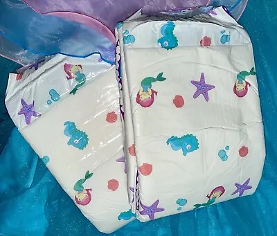 2-Pack Sample Seaside Princess Adult Diapers ABDL • $13.99