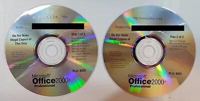 Microsoft Office 2000 Full Professional Version CD Product Key Included • $19.95