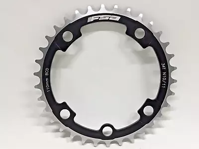 FSA SL-K ABS Inner Aluminum Chainring 34T 110 BCD 5-Bolt 10-11 Speed Black WB270 • $26.39