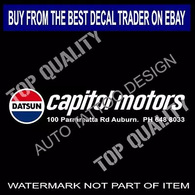 Datsun Capital Motors Decal Sticker Concept Jdm Drift Japanese Retro Stickers • $10