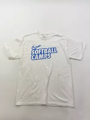 Nike Shirt Adult Medium White Softball Camp Just Do It Print • $9.92