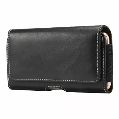 $57.15 • Buy For Sony Xperia XA1 Ultra Holster Horizontal Leather With Belt Loop New Design