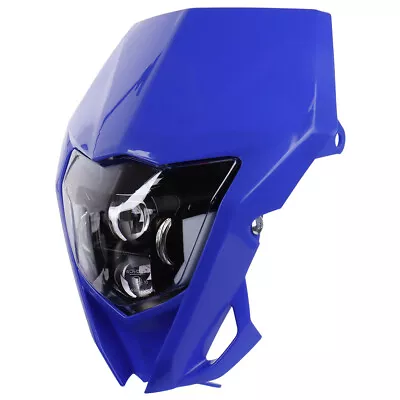 LED Headlight+Blue Fairing For Yamaha WR250F WR450F TTR250 400 Enduro Dirt Bike • $79.99