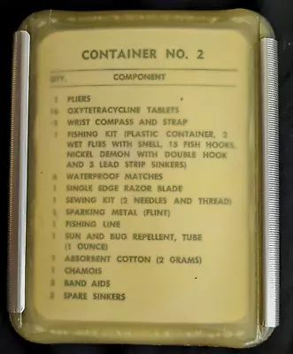 Vietnam Era SEEK-1 Survival Kit Container 2 • $55