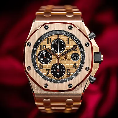 Audemars Piguet Royal Oak Offshore Chronograph 26470OR 18kt Rose Gold Brick MINT • $65995