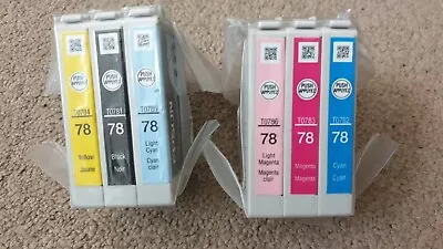 6x Genuine Epson 78 (T0781 T0782 T0783 T0784 T0785 T0786) Ink Cartridges • $29.99