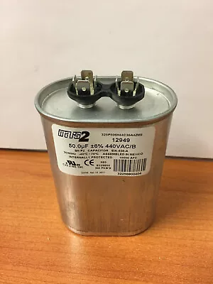 Mars Motor Run Oval Capacitor 50 MFD 440 Vac 12949   (201026) • $12