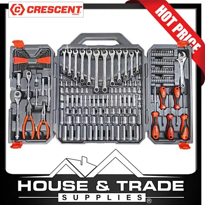 Crescent Tool Set 180 Pc. 1/4  And 3/8  Drive 6Pt SAE/Metric Professional CTK180 • $229