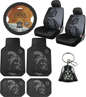 $139.47 • Buy New 10pc STAR WARS Darth Vader Car Floor Mats Seat Covers & Steering Wheel Cover