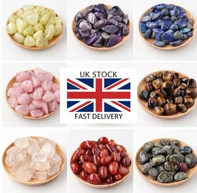 £3.99 • Buy EXTRA LARGE 26-36mm Tumblestones!! Healing Crystals Reiki Chakra XL,UK SELLER