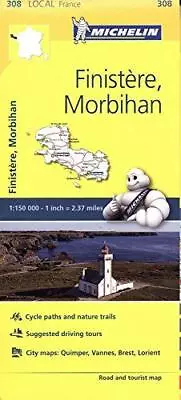 Finistere Morbihan - Michelin Local Map 308: Map (Michelin Local Maps 308) • £3.31