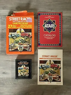 STREET RACER Atari 2600 NTSC Vintage Video Game With Box & Manual • $34.95
