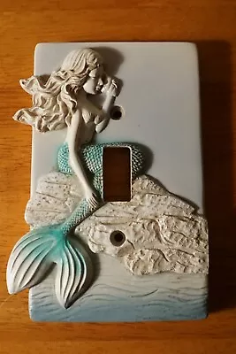 Mermaid Conch Shell Single Light Switch Plate Cover BEACH BEDROOM HOME DECOR New • $14.95