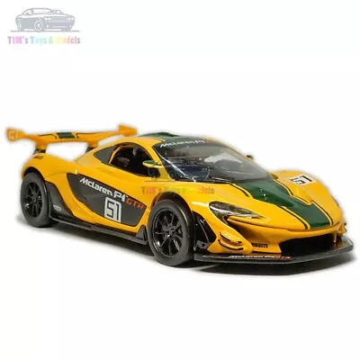 1/32 McLaren P1 GTR Model Car Alloy Diecast Toy Vehicle Collection Gift Yellow • $51.19