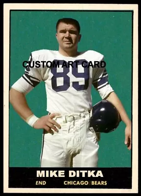 Chicago Bears Mike Ditka 2024 / 1961 Custom ACEO Art Novelty Football Card • $6.30