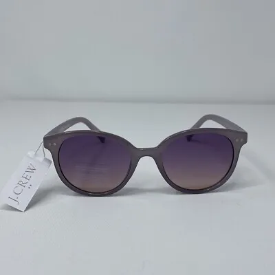 J.CREW Sunglasses Womens Round Gray Rim NEW Purple Lens BG009 • $19.99