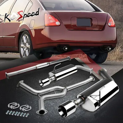 For 04-08 Nissan Maxima V6 3.5l 4 Rolled Tip Dual Muffler Catback Exhaust System • $219.98