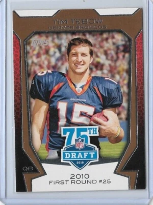 $1 • Buy 2010 Topps Draft 75th Anniversary #75DA-12 Tim Tebow (Broncos)