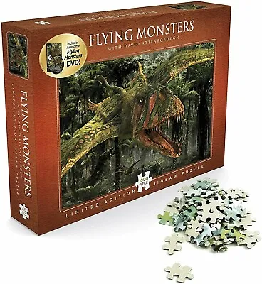 Flying Monsters David Attenborough Limited Edition Jigsaw Puzzle And DVD - New • £5
