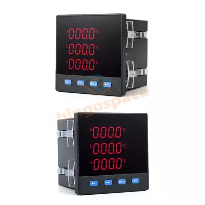 Digital Current Voltage Power Frequency Meter 3phase AC220V Multi-function RS485 • $33.59