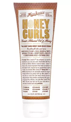 MISS JESSIES HONEY CURLS 8.5 Oz ALMOND OIL HONEY NEW FREE SHIPPING • $12.98