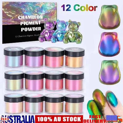 12 Colors Chameleon Pearl Pigment Powder Epoxy Resin Stunning Wood River Table • $39.99