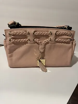 RETIRED Miche Luxe Hilton Pale Pink Bag Shell Straps Brown Base Dust Bag • $30