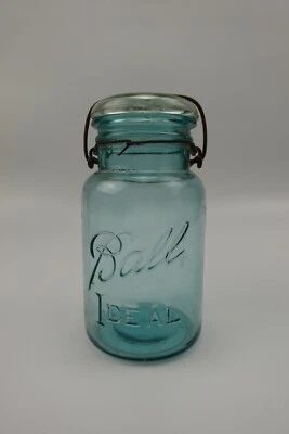 $9.99 • Buy Blue Glass Ball Ideal Jar Quart Size