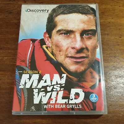 Man Vs Wild Season 2 DVD Region 1 USA Release FREE POST 	Bear Grylls • $11.06