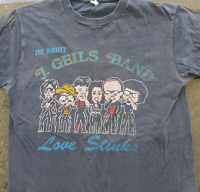 J. Geils Band Vintage Shirt Medium World Tour 1980 Love Stinks • $65