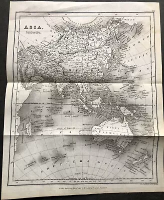Rare Map Of Asia/Oceana 1831 • $20
