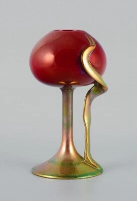 $1170 • Buy Zsolnay, Hungary, Art Nouveau Ceramic Vase. Organic Form. Early 20th C.