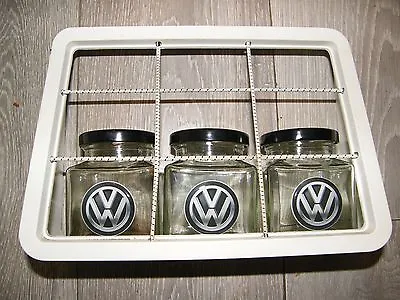 BLACK Storage Unit VW Type 2 Bay Window Camper Split Bus T5 Caravan Motorhome T4 • $24.65