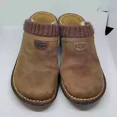 Ugg Gael 3085 Tan Suede Mule 6M • $89.99