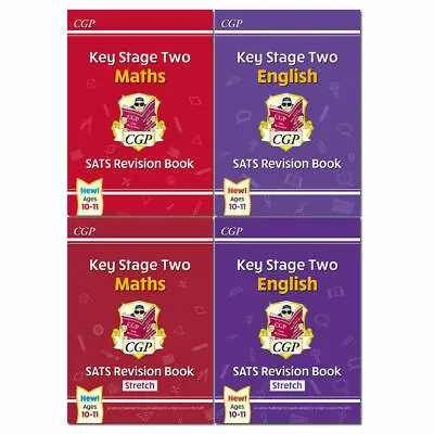 £28.99 • Buy CGP KS2 English, Maths SATs Revision 4 Books Set Ages 10-11 For The 2020 Tests